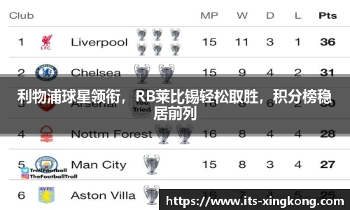 利物浦球星领衔,RB莱比锡轻松取胜,积分榜稳居前列